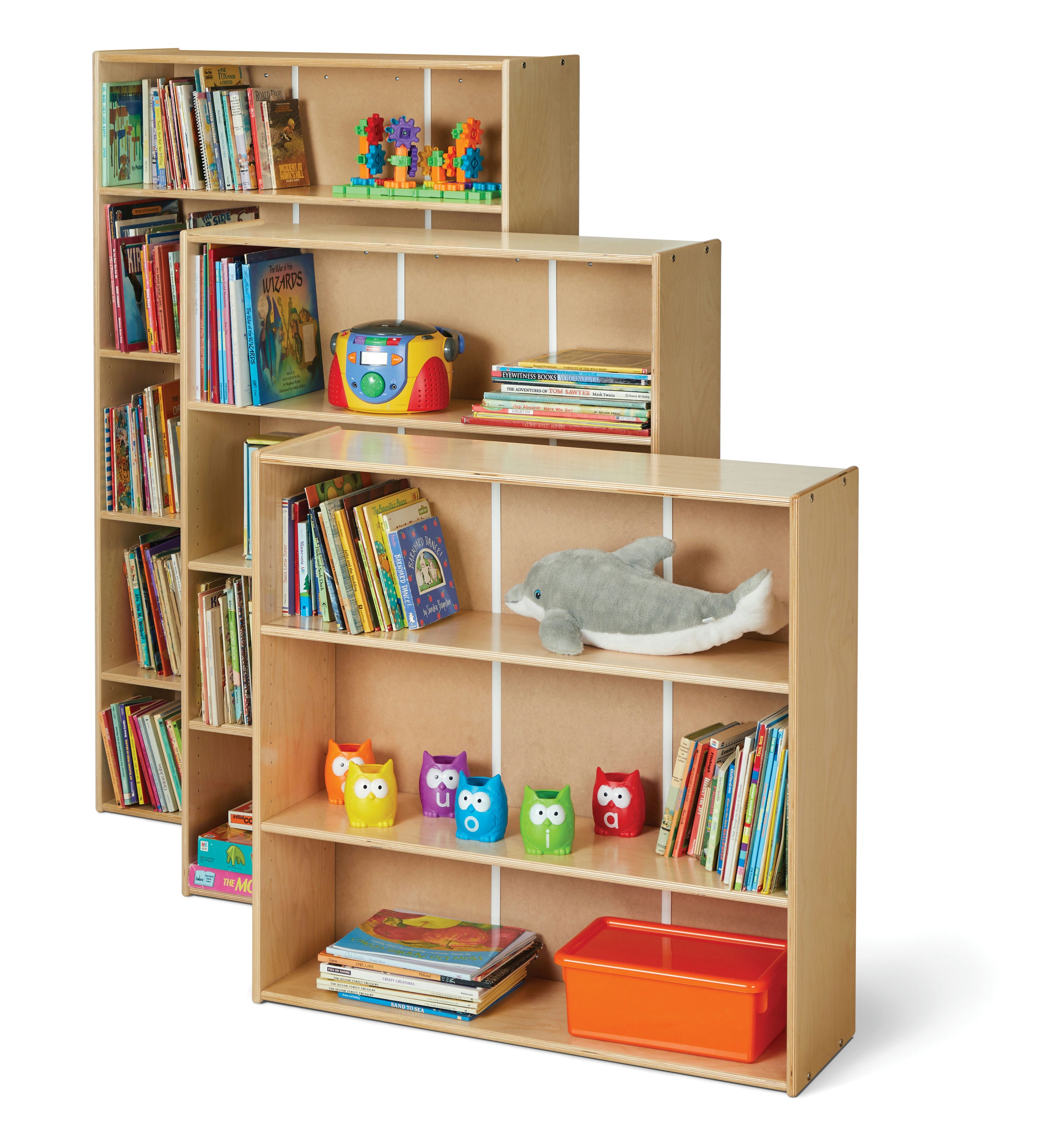 Young Time® Standard Adjustable Shelf Bookcase — 7116YT_7117YT_7118YT.jpg