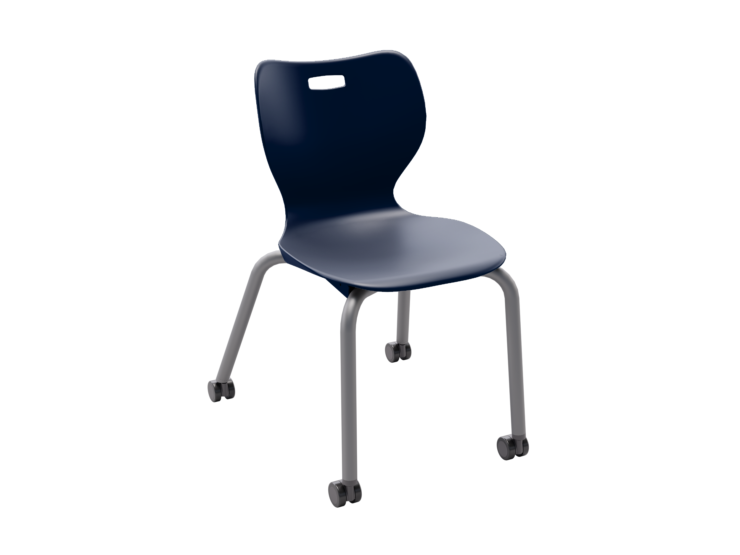 Alphabet Four Leg Caster Chair