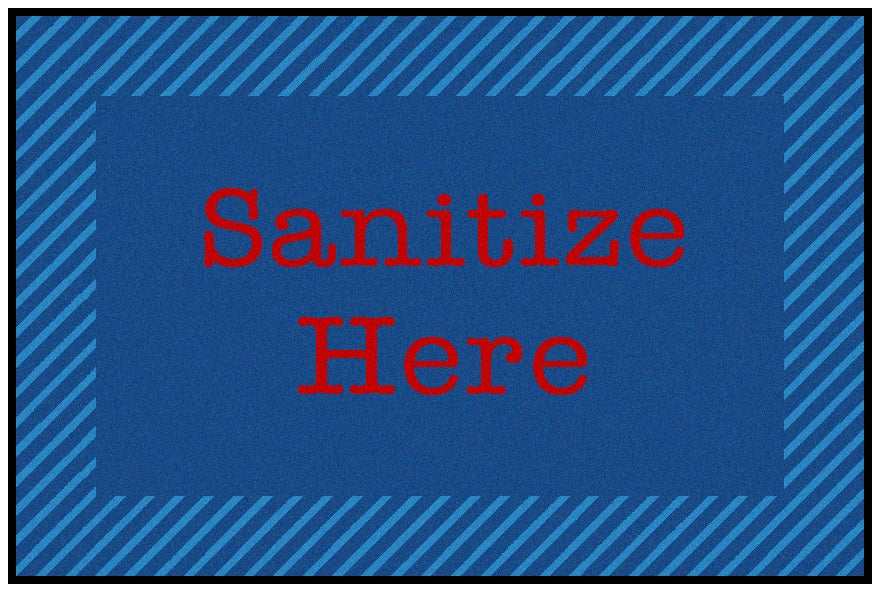 Blue & Red Zone Sanitize Here — SKU 37.51