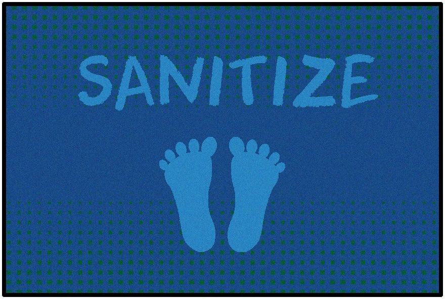 Stand to Sanitize Rug - Blue Feet — SKU 37.81