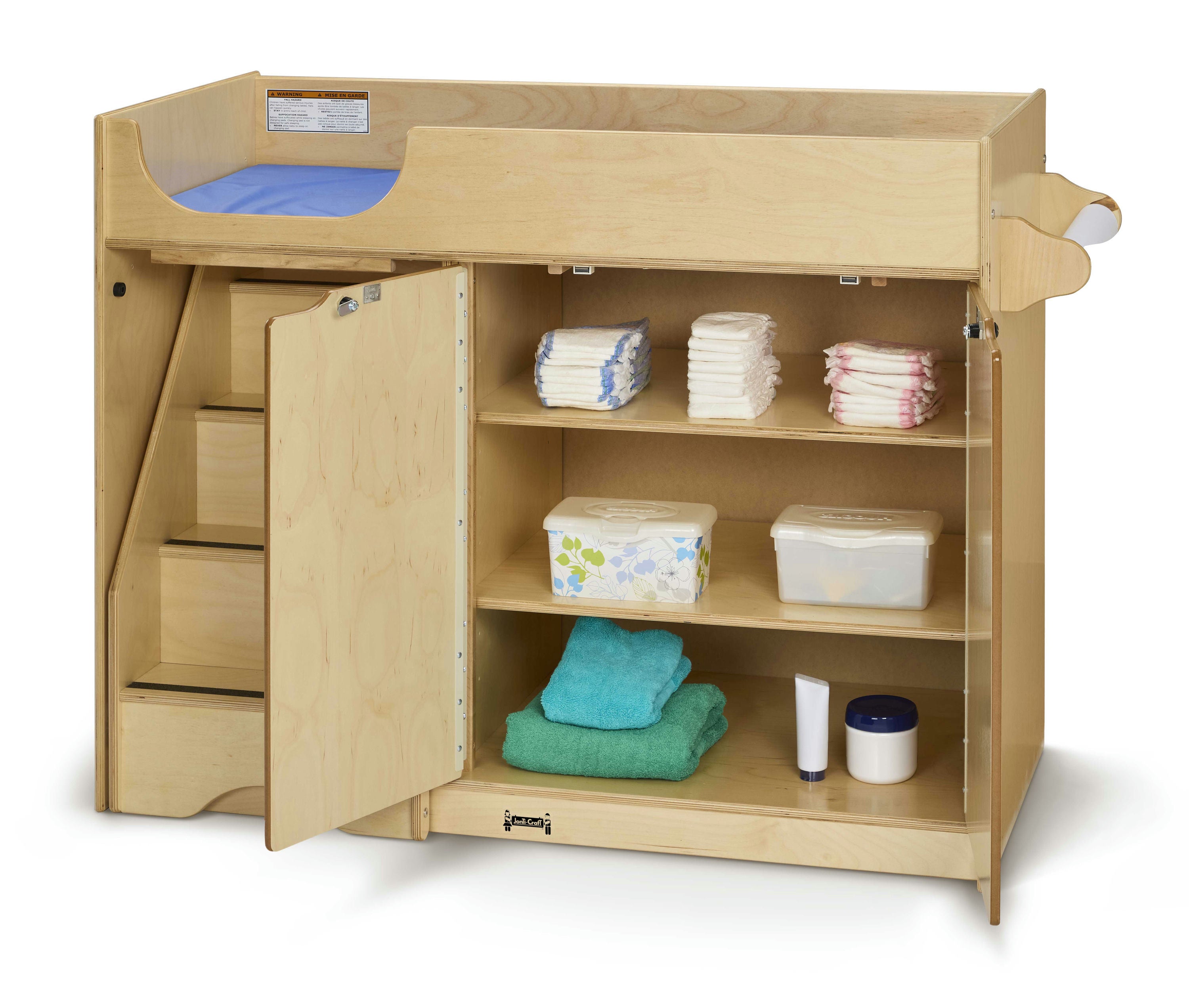 Jonti-Craft® Changing Table - with Stairs — 5131JC_wprops.jpg