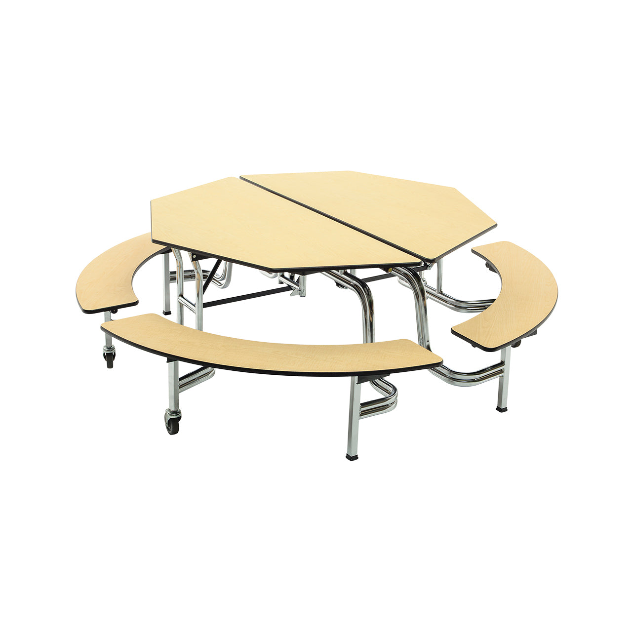 Mobile Bench Tables - Octagon